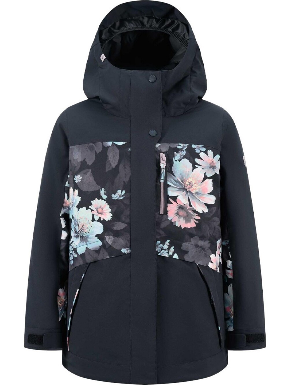 Roxy Girls Youth Floral Block Warm Hooded Parka Winter Ski Snow Rain, L